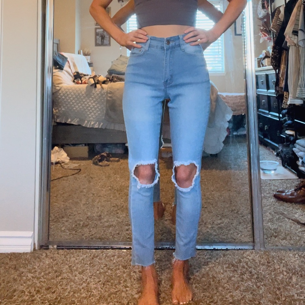 Light blue jeans (stretch)